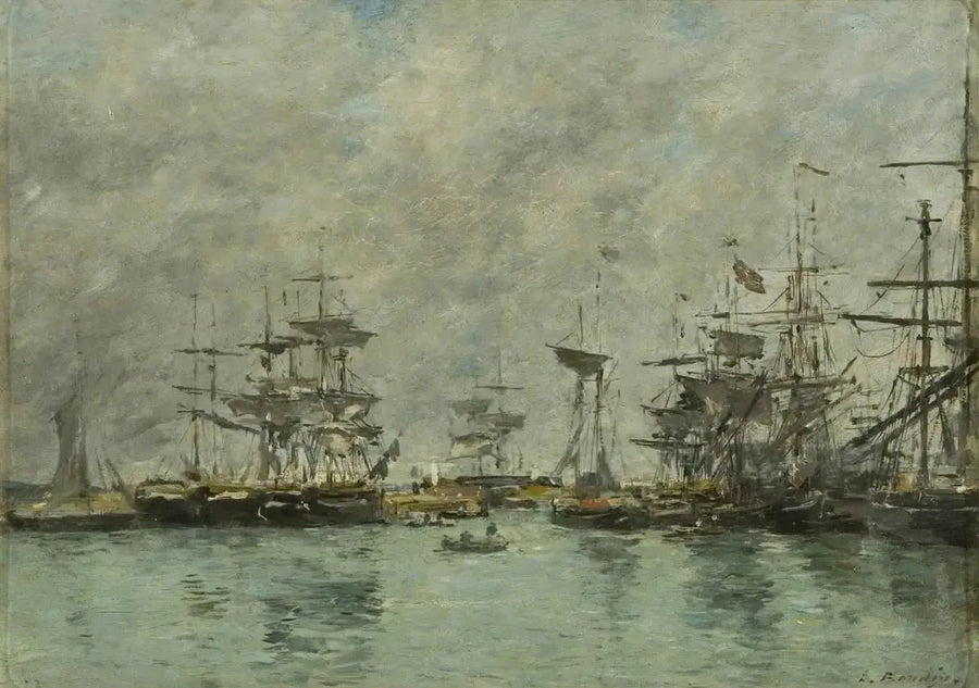 Scena portowa - Eugène Boudin