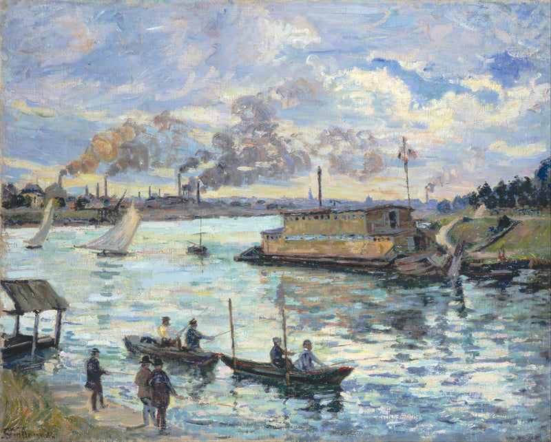 Scena nad rzeką - Armand Guillaumin