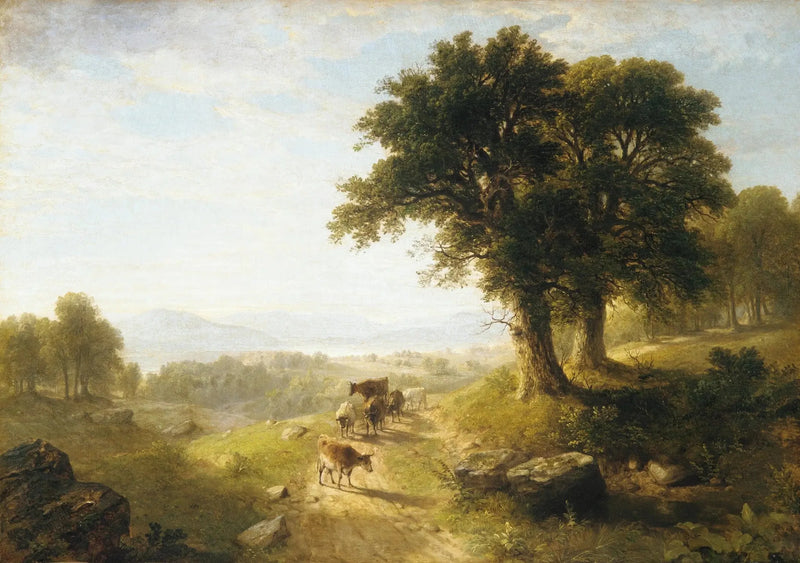 Scena nad rzeką - Asher Brown Durand
