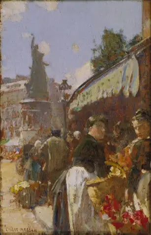 Scena uliczna Plac Clichy, Paryż - Childe Hassam