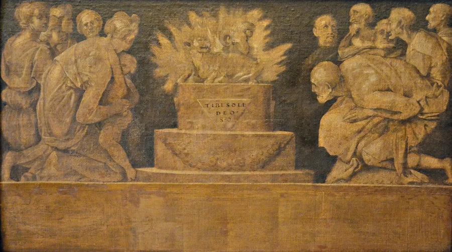 Scène de sacrifice - Pontormo image 1 reproduction d’œuvre d’art à l’huile