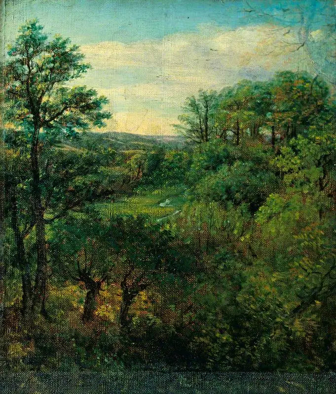 Scena z doliny z drzewami - John Constable