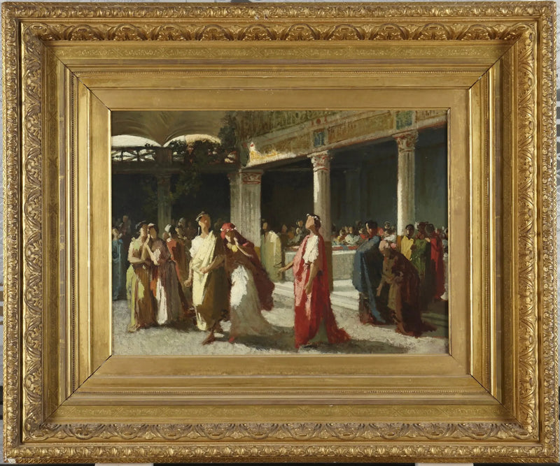 Dramatyczna scena w sądzie - Frederic Leighton