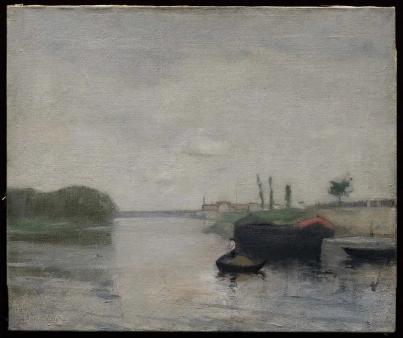 Scena kanału - John Henry Twachtman