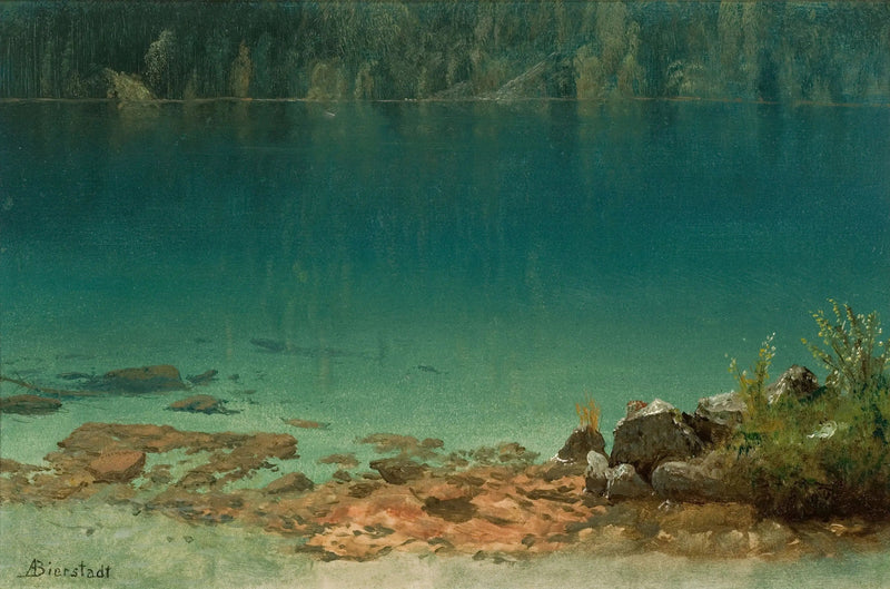 Scena nad jeziorem - Albert Bierstadt