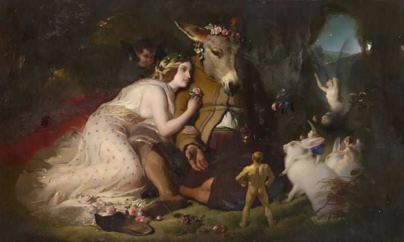 Scena z Snu Nocy Letniej - Edwin Henry Landseer
