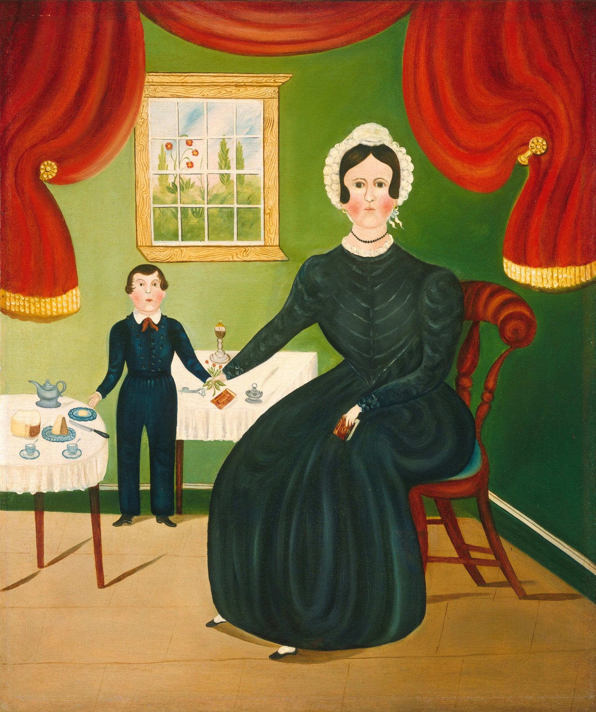 Scène d'intérieur - American 19th Century