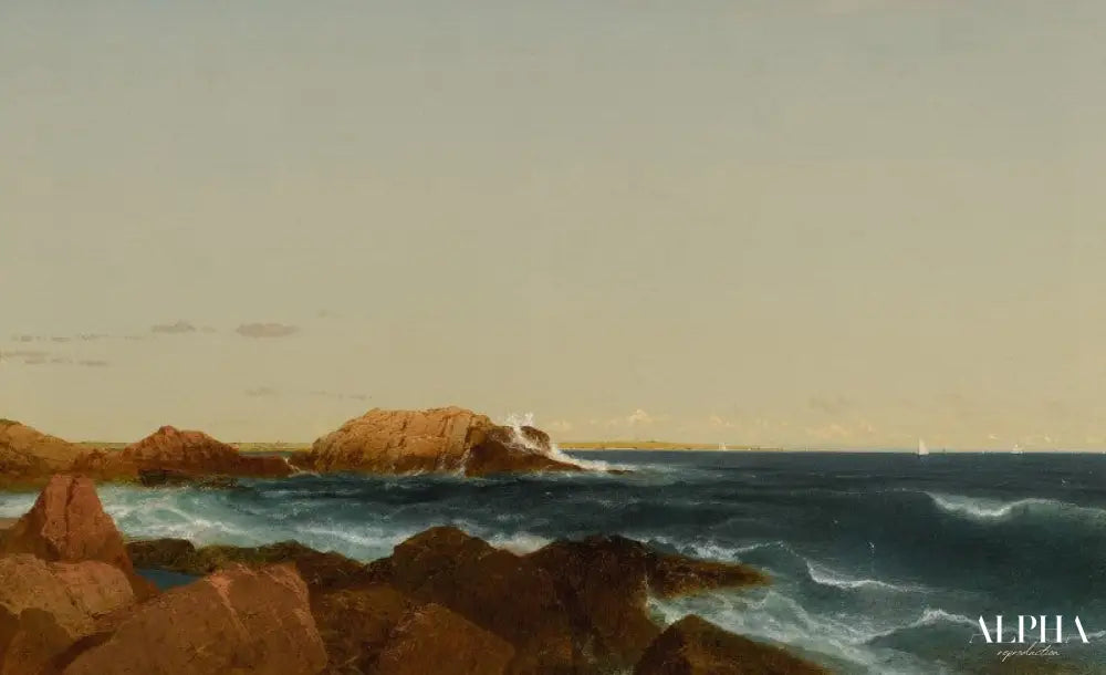 Scène marine - John Frederick Kensett - Reproductions de tableaux et peintures haut de gamme