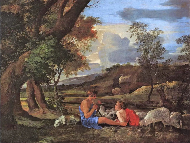Scena pasterska - Nicolas Poussin