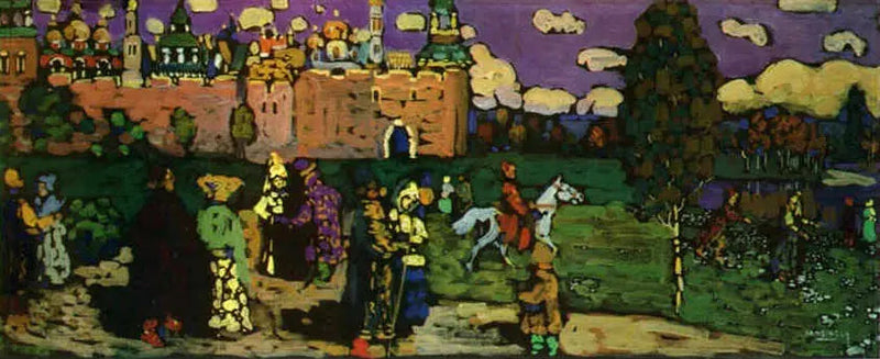 Scena rosyjska - Wasilij Kandinsky