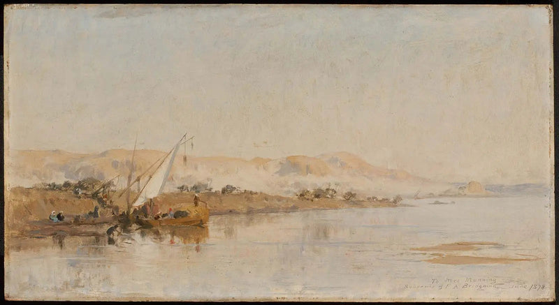 Scena nad Nilem - Frederick Arthur Bridgman