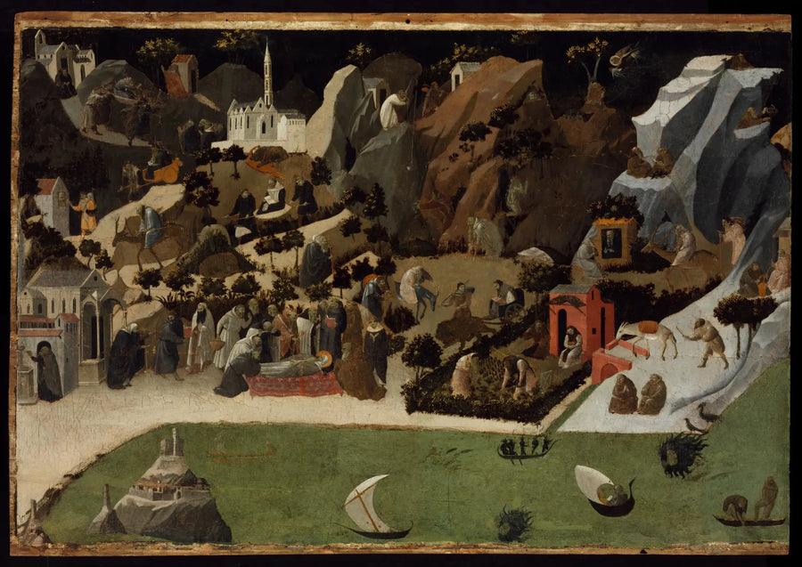 Sceny z życia Ojców Pustyni (Tebaida) - Fra Angelico