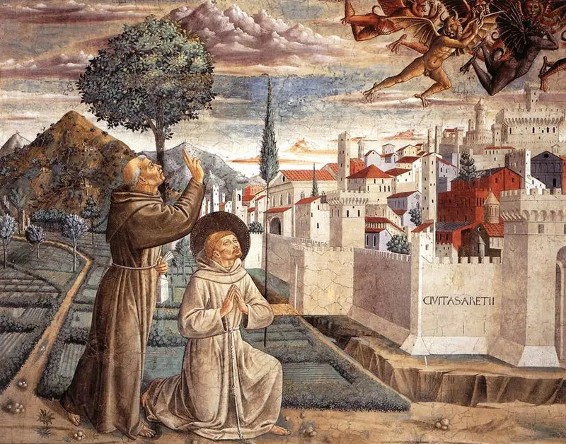 Sceny z życia świętego Franciszka (Scena 6, ściana północna) - Benozzo Gozzoli