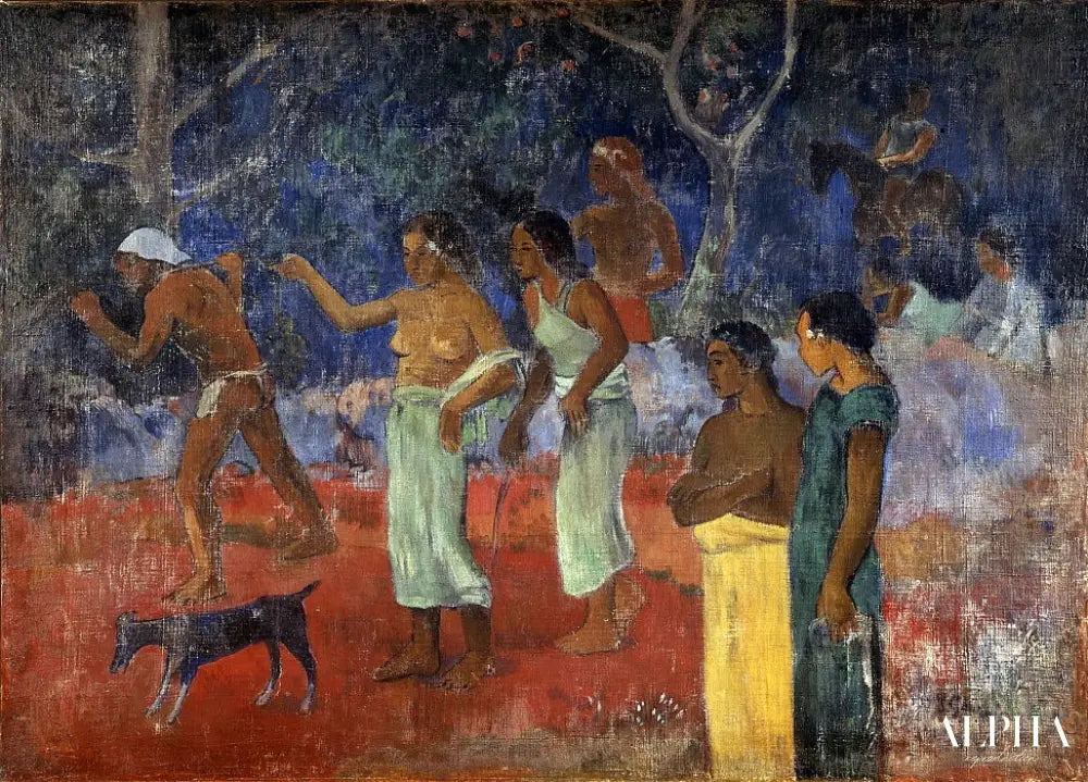 Scènes de la vie tahitienne - Paul Gauguin - Reproductions de tableaux et peintures haut de gamme