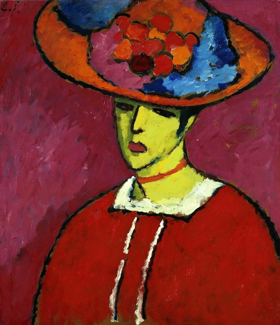 Schokko z szerokim kapeluszem - Aleksiej von Jawlensky