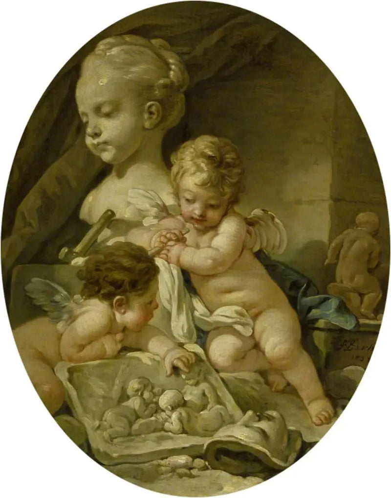 Rzeźba (Les Arts) - François Boucher