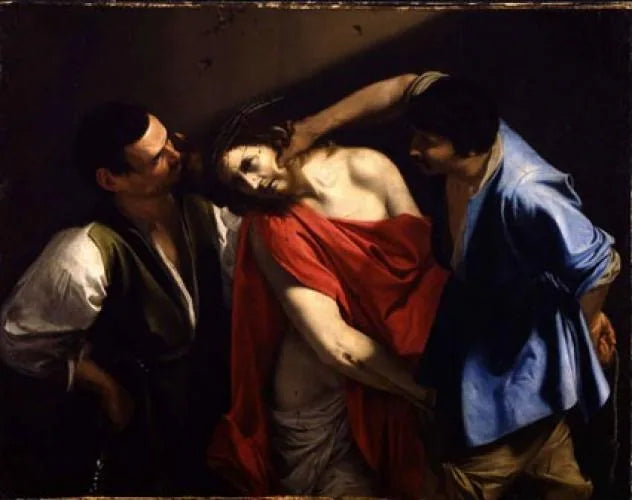 Śmianie się z Chrystusa - Orazio Gentileschi