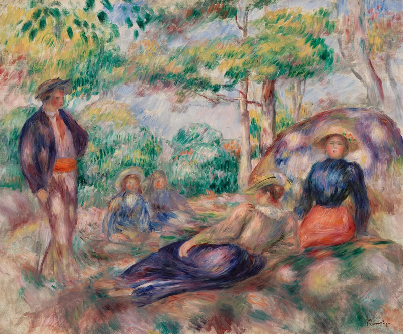 Odpoczynek na trawie (Le Repos sur l'herbe) - Pierre-Auguste Renoir