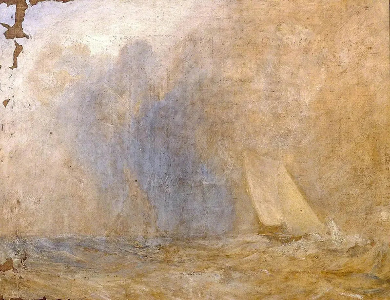 Morski krajobraz z jachtem (?) - J. M. W. Turner