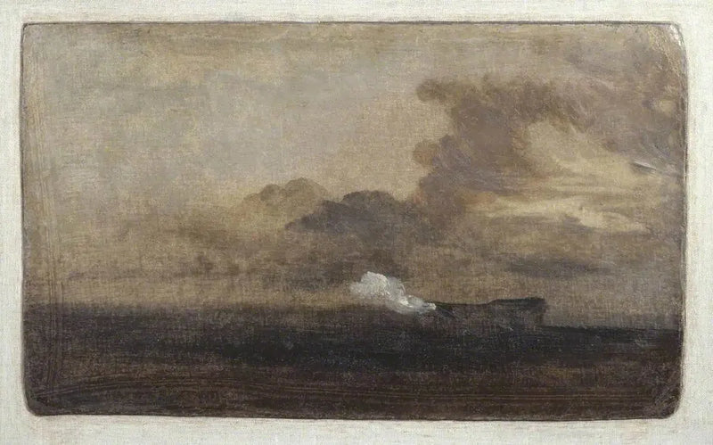 Morski krajobraz z płonącym wrakiem - J. M. W. Turner