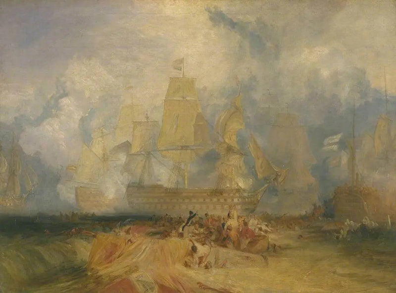 Drugi szkic do 'Bitwy pod Trafalgarem' - J. M. W. Turner