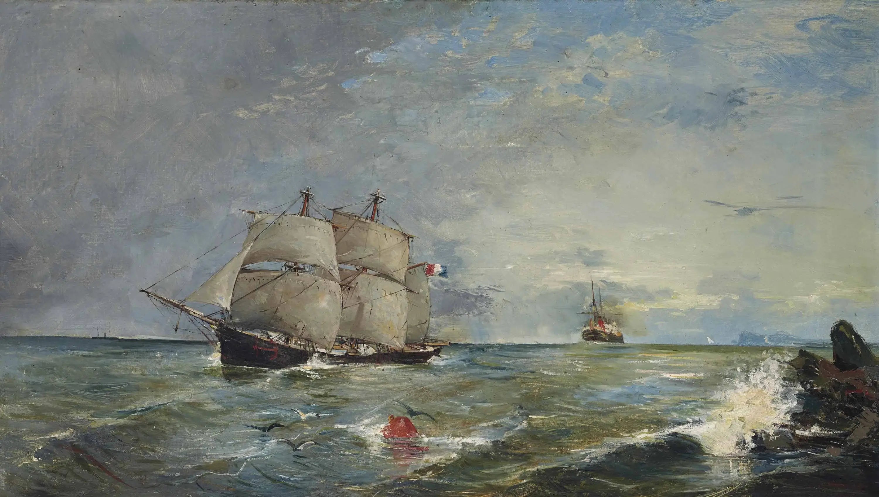 Seelandschaft - Joaquín Sorolla image 1 reproduction artisanale de tableau