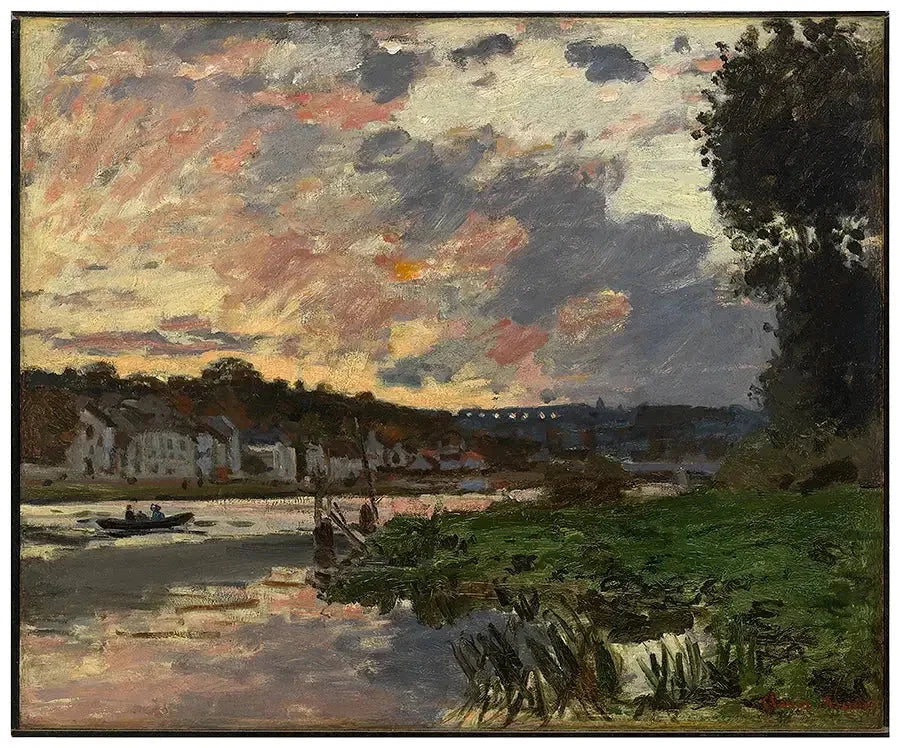 Sekwana w Bougival, wieczorem W151 - Claude Monet