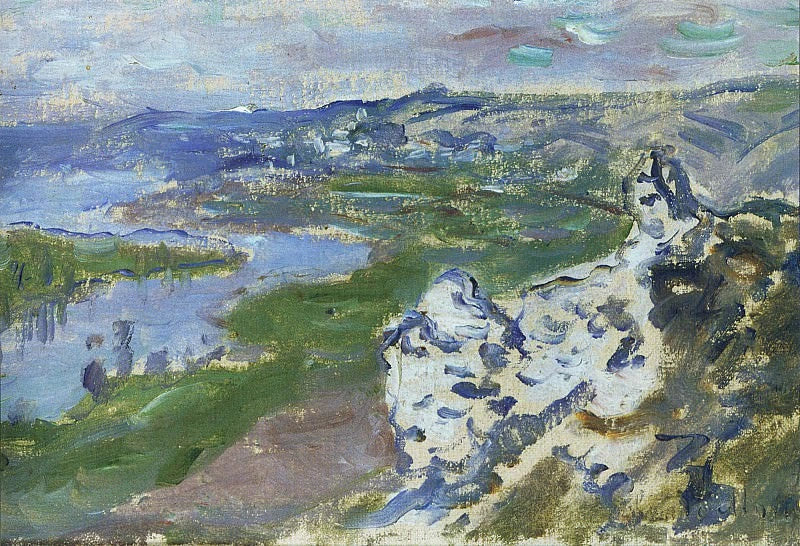 Sekwana widziana z wysokości Chantemesle W671 - Claude Monet