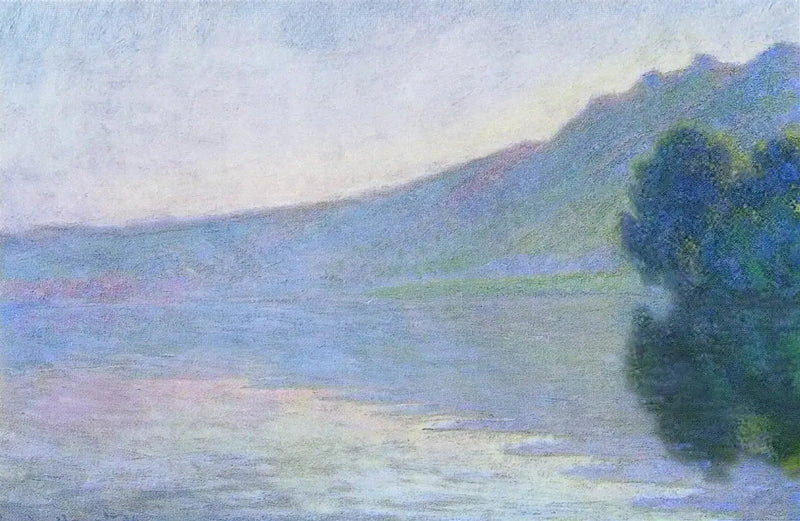 Sekwana w Port-Villez, efekt różu W1371 - Claude Monet