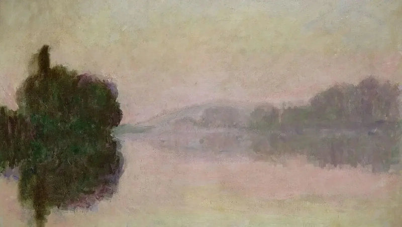 Sekwana w Port-Villez, efekt wieczorny W1379 - Claude Monet