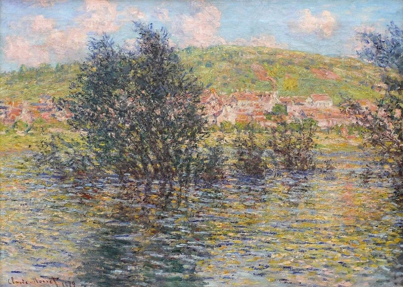 Sekwana w Vétheuil, słońce po deszczu W528 - Claude Monet