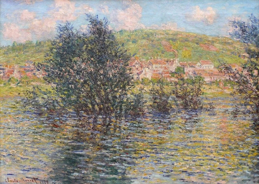 Sekwana w Vétheuil, słońce po deszczu W528 - Claude Monet