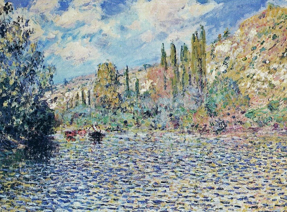La Seine à Vétheuil W529 par Claude Monet, 1879