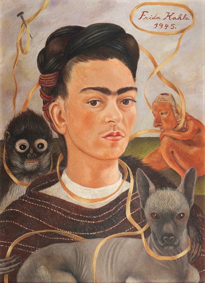 Autoportrait au petit singe - Frida Kahlo