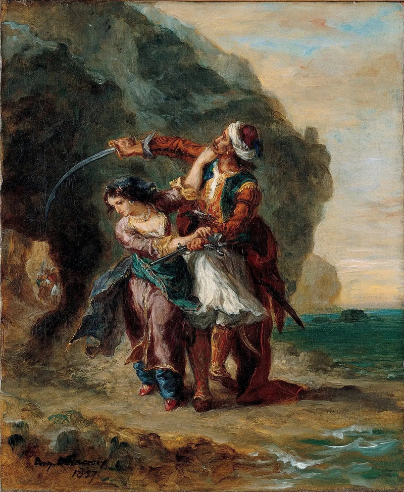 Selim i Zulejka - Eugène Delacroix