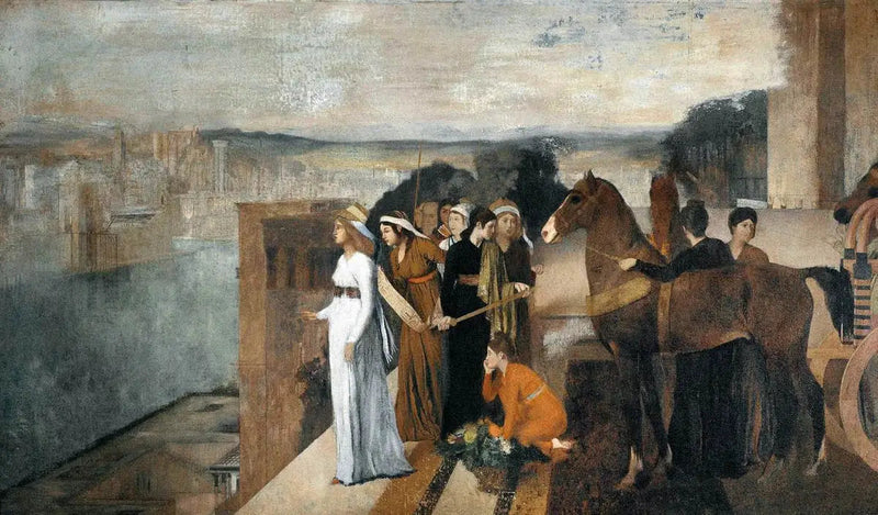 Semiramida budująca Babilon - Edgar Degas