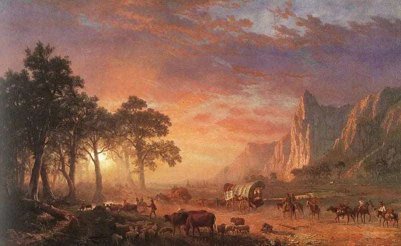 Ścieżka Oregonu - Albert Bierstadt