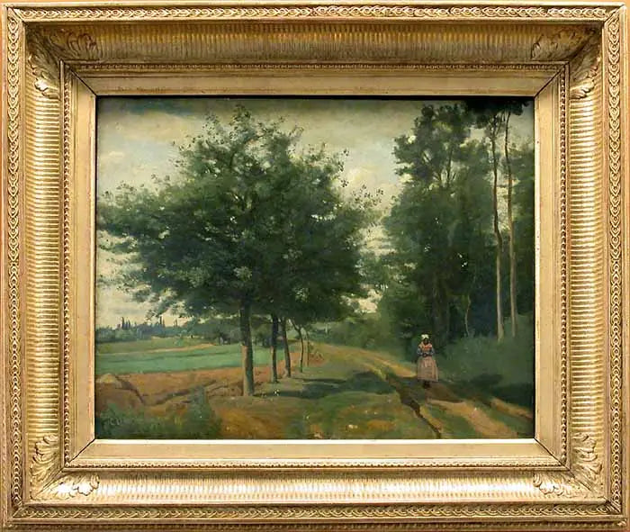 Ścieżka wzdłuż lasu - Jean-Baptiste Camille Corot