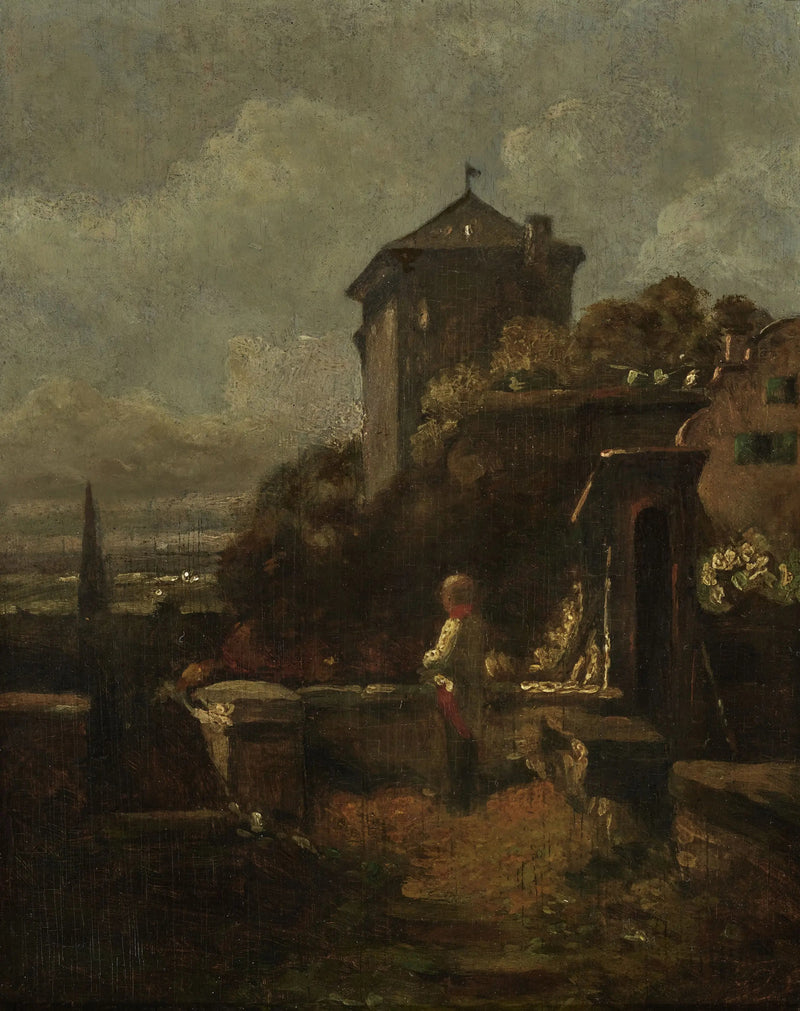 Strażniczka na murach - Carl Spitzweg