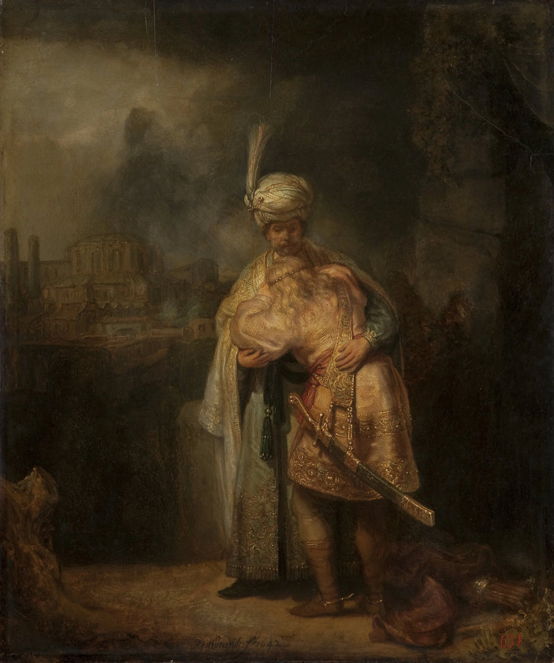Rozstanie Dawida i Jonatana - Rembrandt
