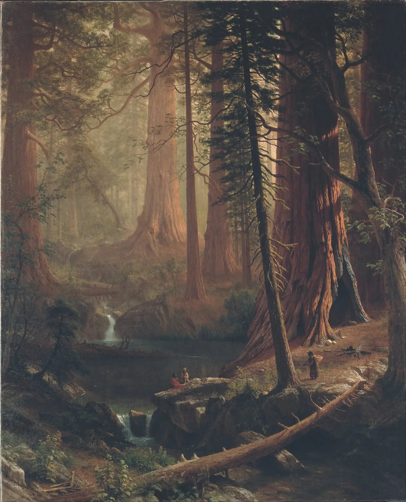 Gigantyczne sekwoje kalifornijskie - Albert Bierstadt