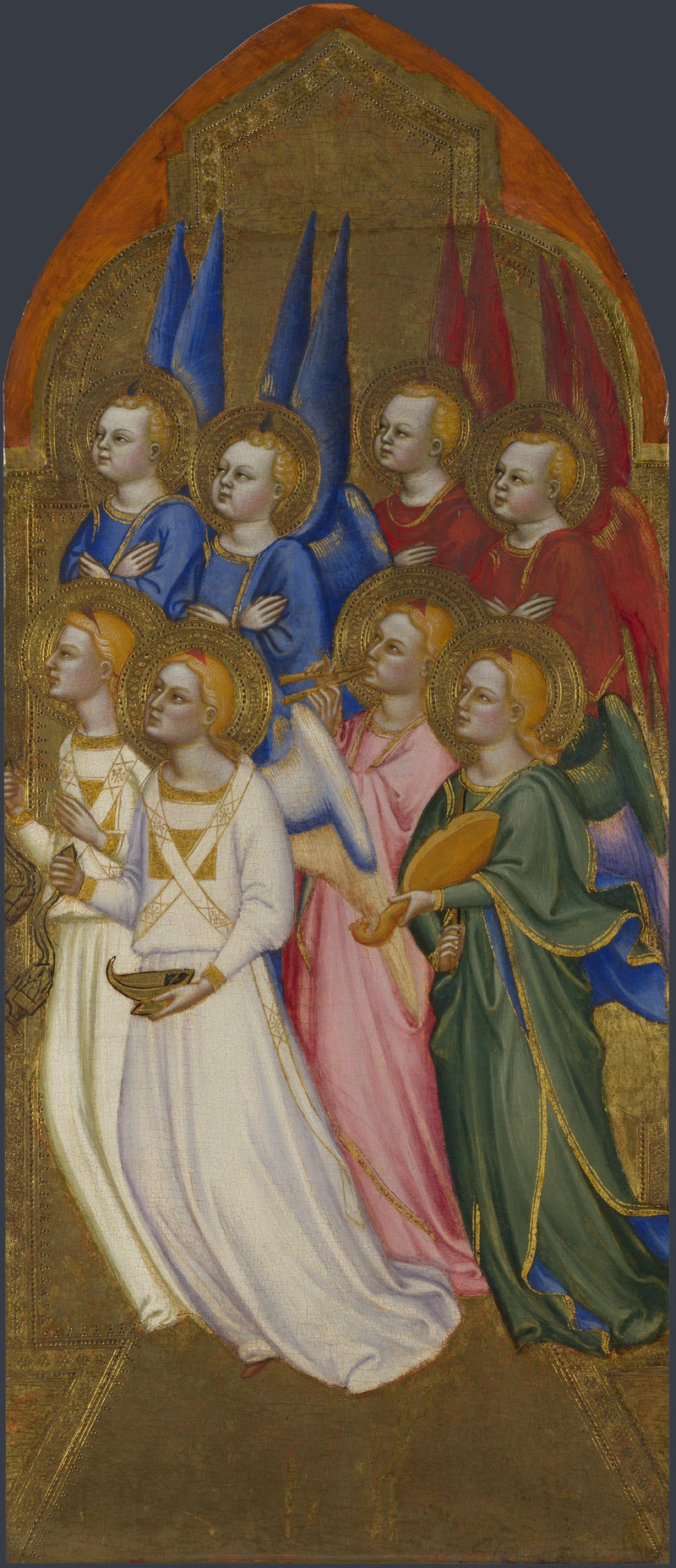Serafiny, cherubiny i anioły adorujące - Jacopo di Cione