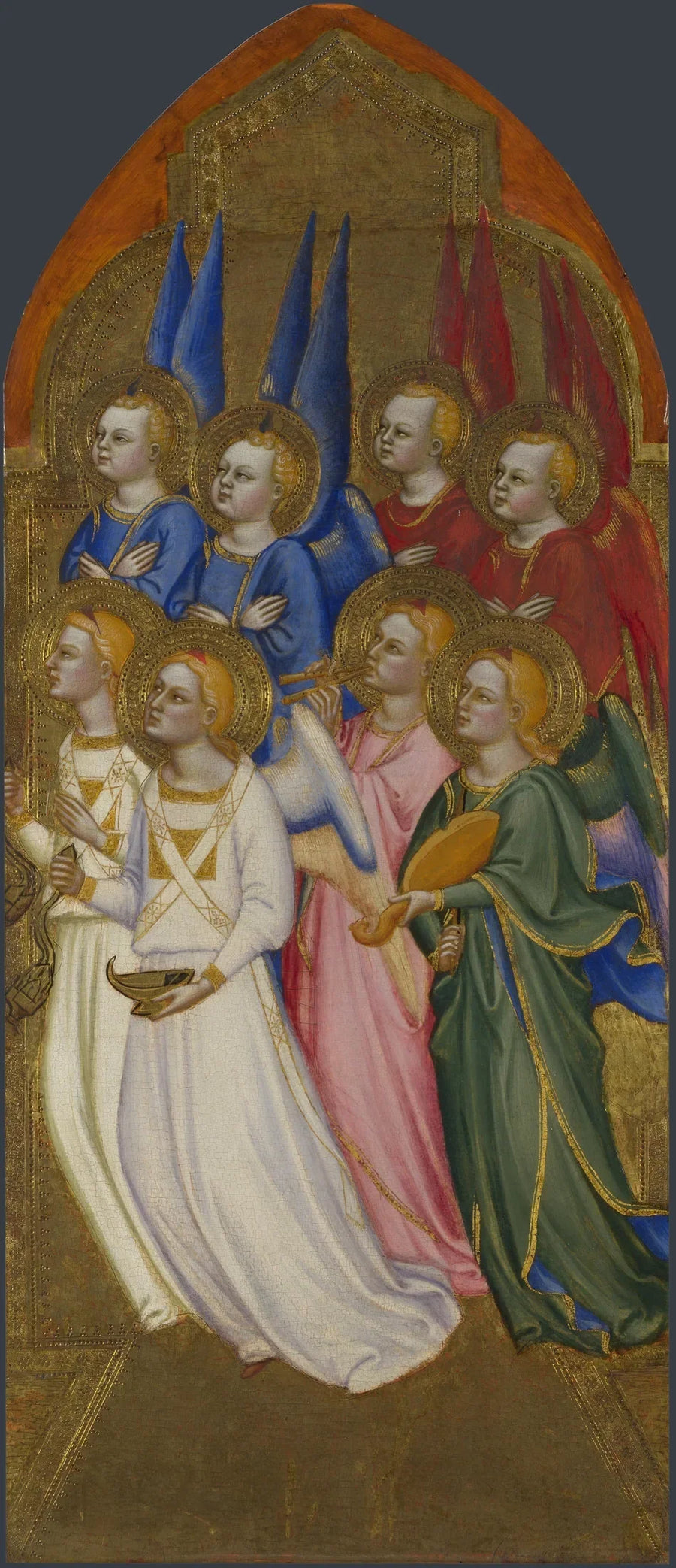 Serafiny, cherubiny i anioły adorujące - Jacopo di Cione