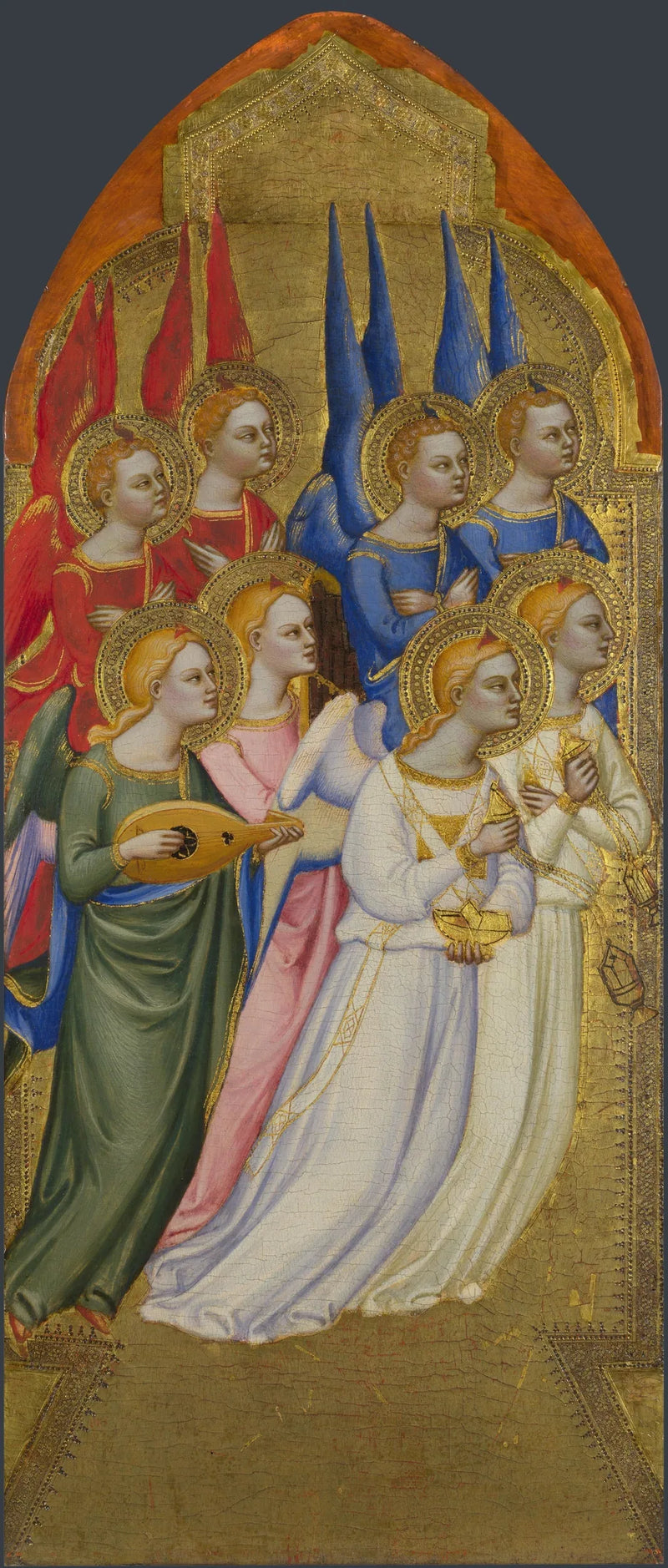 Serafiny, cherubiny i anioły adorujące - Jacopo di Cione