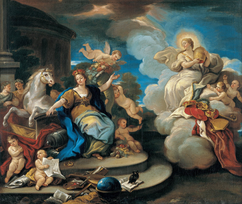 Seria czterech części świata. Europa - Luca Giordano