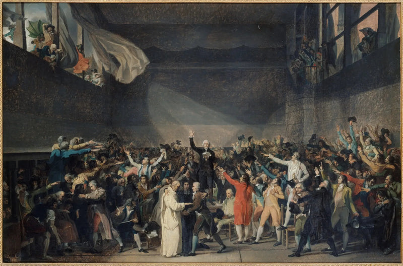 Przysięga na sali do gry, 20 czerwca 1789 - Jacques-Louis David