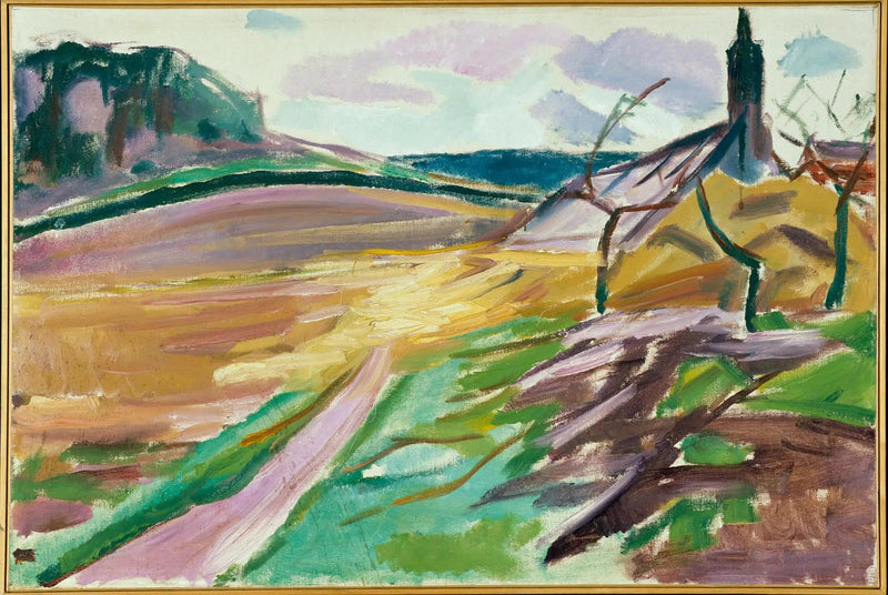 Szklarnia jesienią - Edvard Munch