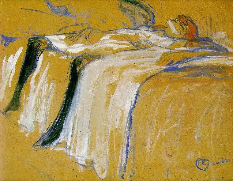 Samotna - Henri de Toulouse-Lautrec