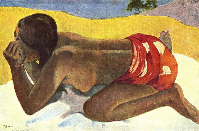 Samotna - Paul Gauguin