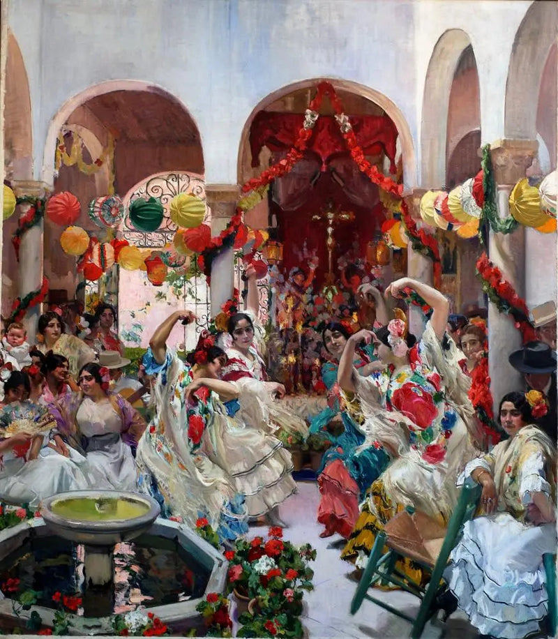 Sewilla, taniec - Joaquín Sorolla